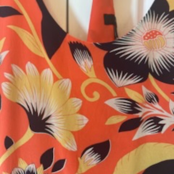 J Crew Dress Y back Orange 12 - Picture 5 of 8